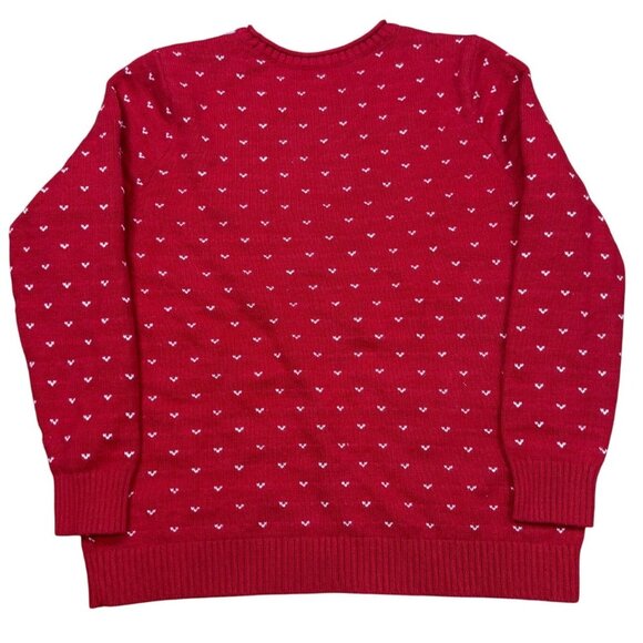 Lands' End Womens Multicolor Scenic Nordic Wool Blend Long Sleeve Sweater Size X - Picture 2 of 7